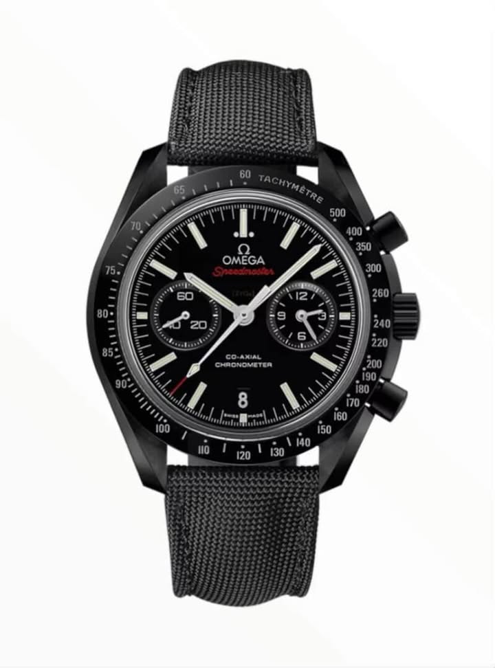 Omega SpeedMaster Dark Side of the Moon CoAxial Chronometer Chronograph Black Strap Red Fonts 44.25 mm