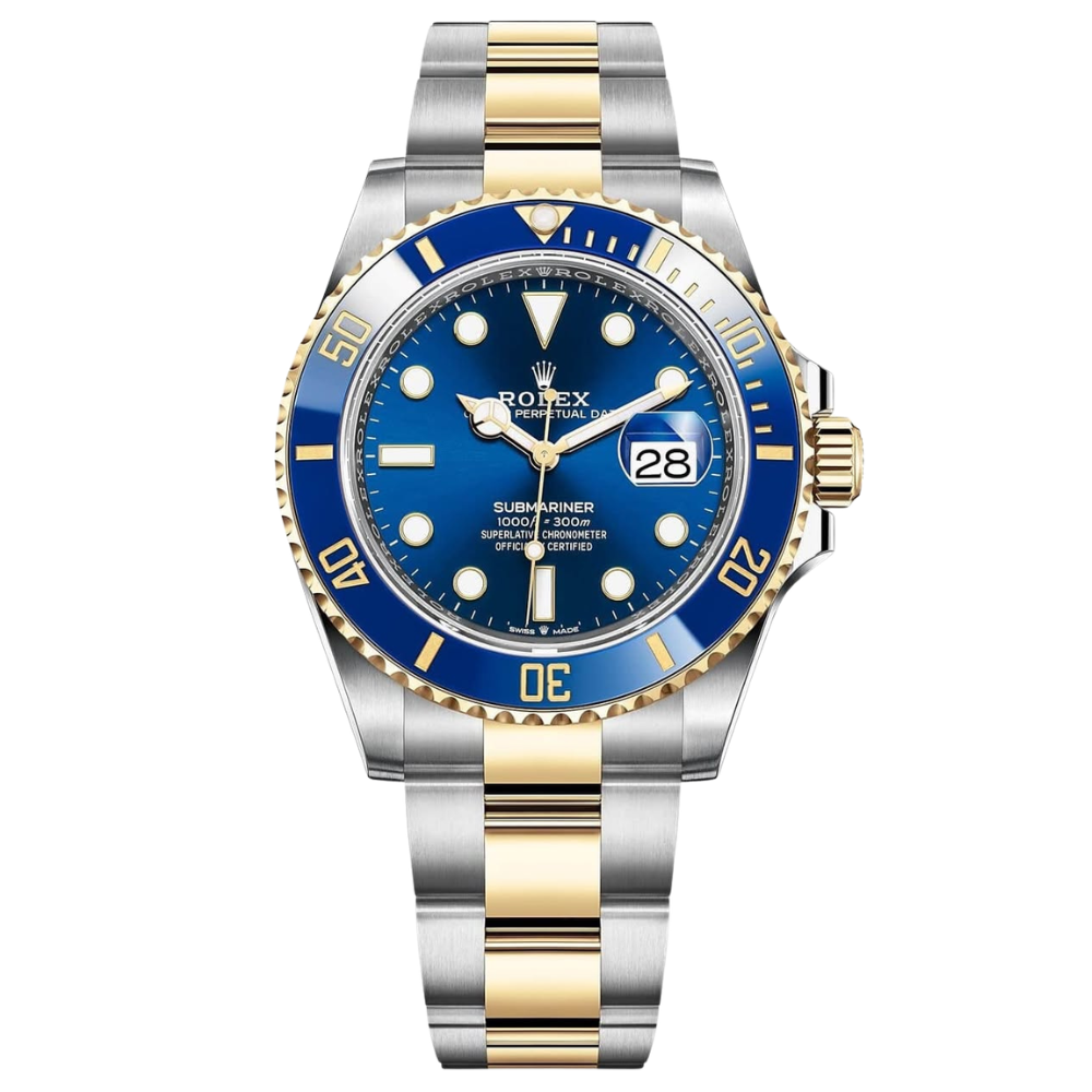 Sub Date TwoTone Yellow Gold Blue Dial
