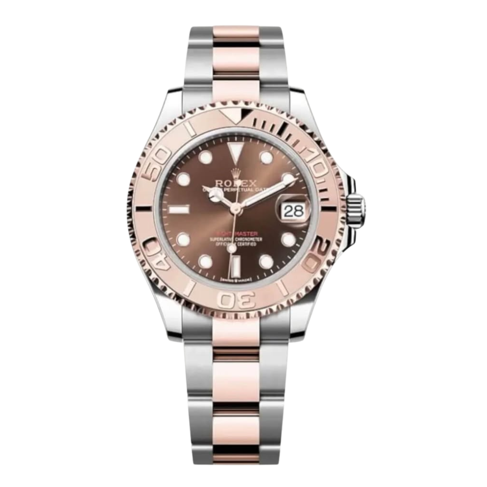Yacht-Master Two tone Rose Gold Chocolate Dial