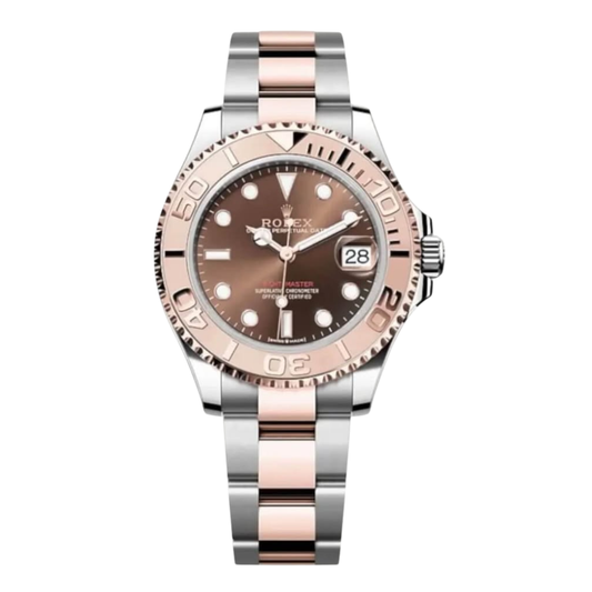 Yacht-Master Two tone Rose Gold Chocolate Dial