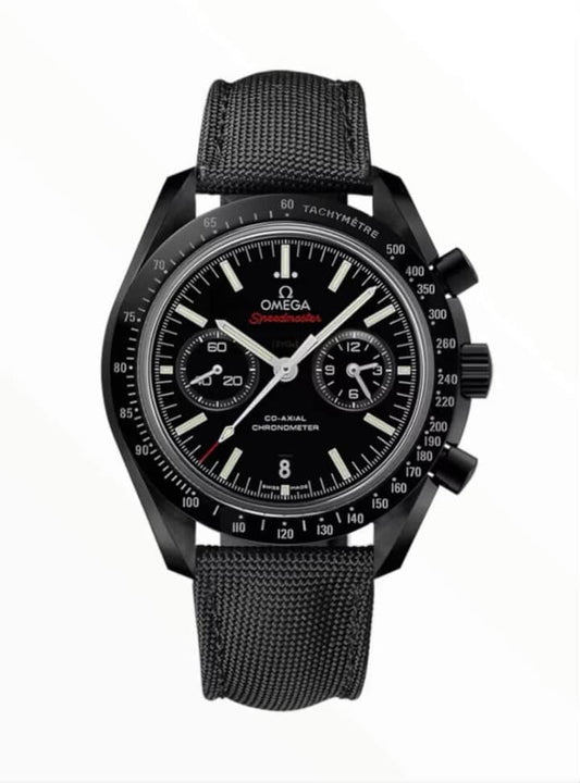 Omega SpeedMaster Dark Side of the Moon CoAxial Chronometer Chronograph Black Strap Red Fonts 44.25 mm